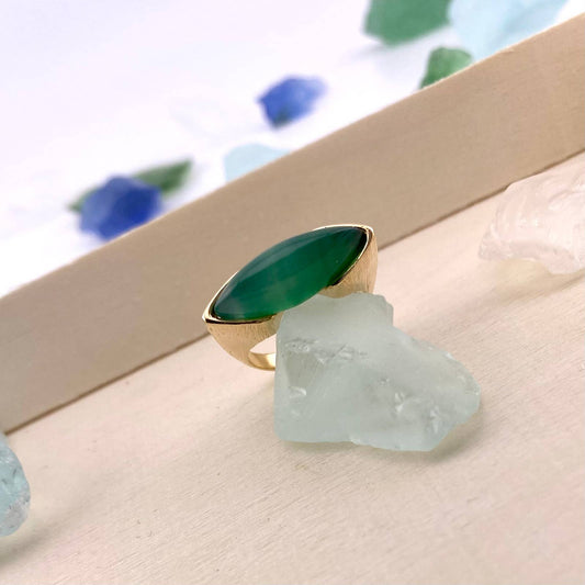 Green Agate Ring