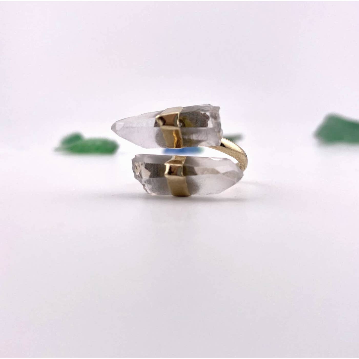 Clear Crystal Adjustable Ring