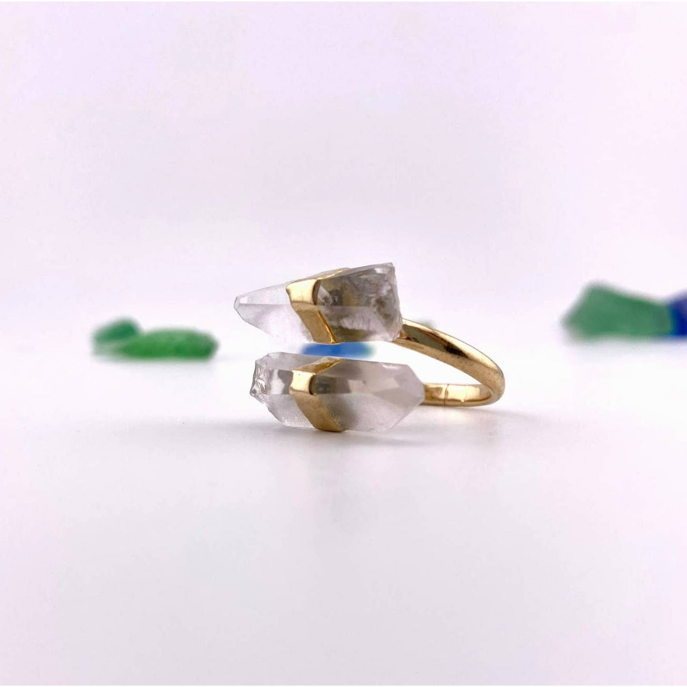 Clear Crystal Adjustable Ring